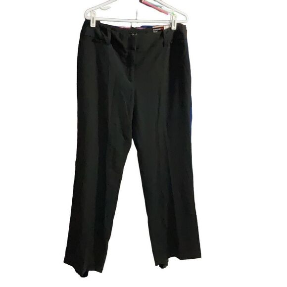 Nue Options Pants - Nue Options Essentials Signature Fit Women’s Black Pants Zipper Belt Loop Sz 12